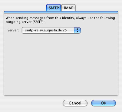 SMTP-Host Einstellungen 3